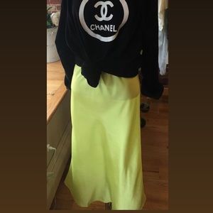 Etophe Studio yellow satin skirt